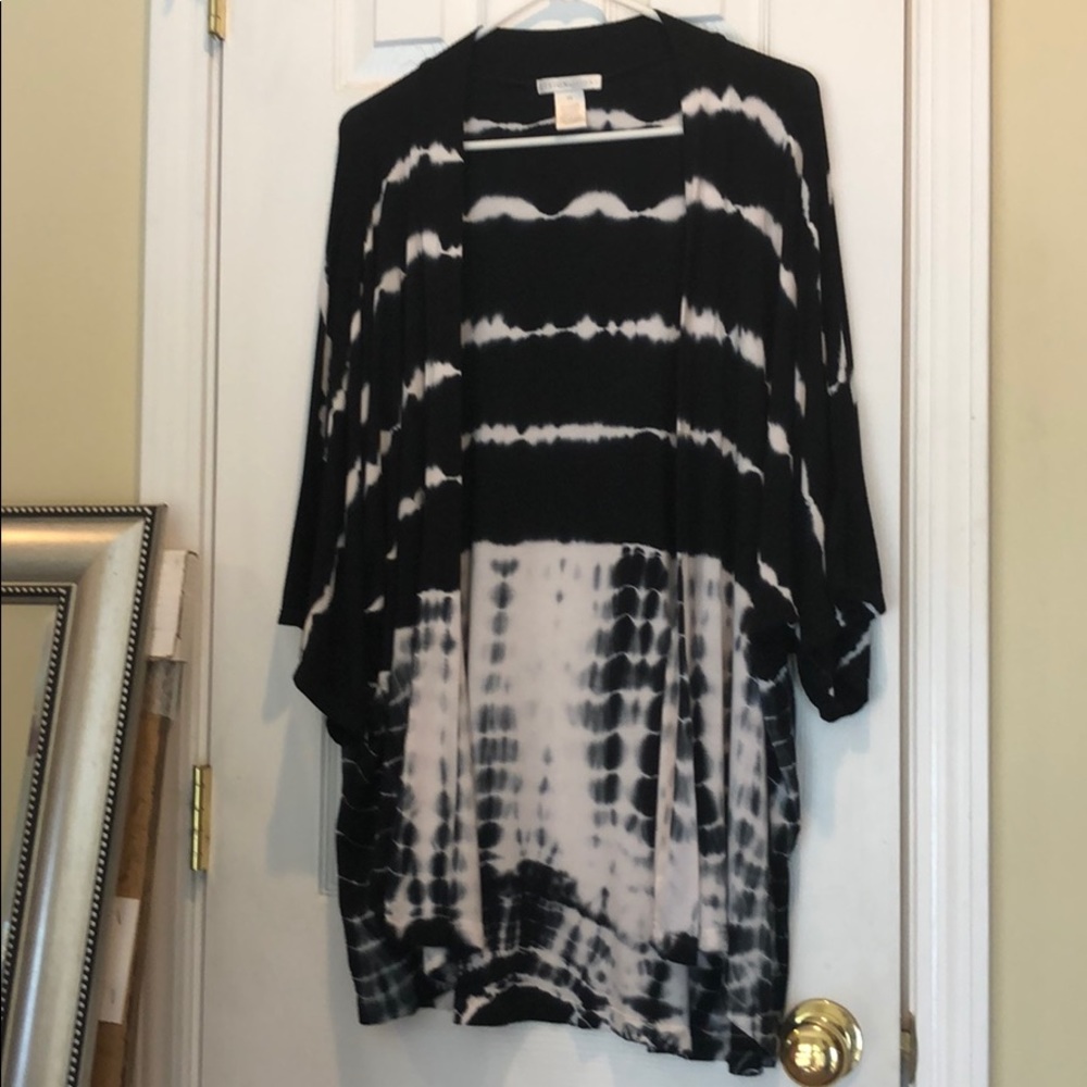 On trend tie dye cardigan